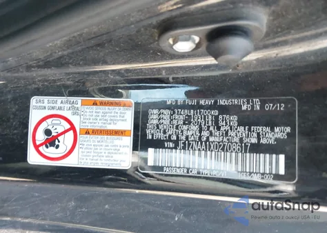 2013 Scion Fr-S z USA, uszkodzony, nr VIN JF1ZNAA1XD2708617